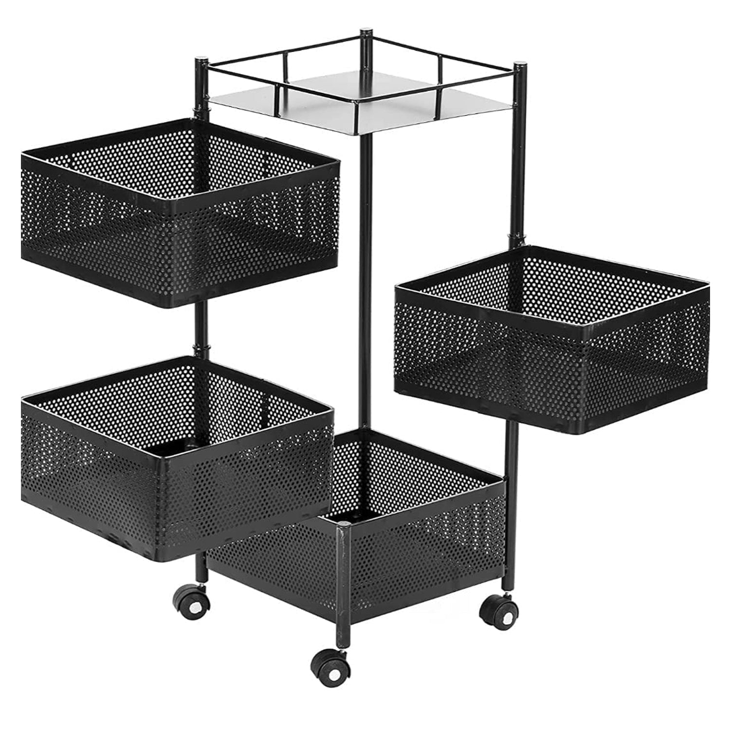 Metal High Qaulity Kitchen Trolley Kitchen Organizer Items and Kitchen Accessories Items for Kitchen Rack Square Design for Fruits & Vegetable Onion Storage Kitchen Trolley with Wheels (4 Layer / 3 Layer) Metal High Qaulity Kitchen Trolley Kitchen Organizer Items and Kitchen Accessories Items for Kitchen Rack Square Design for Fruits & Vegetable Onion Storage Kitchen Trolley with Wheels (4 Layer / 3 Layer)